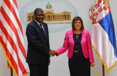 21 June 2018 The National Assembly Speaker and the Liberian Minister of Foreign Affairs 